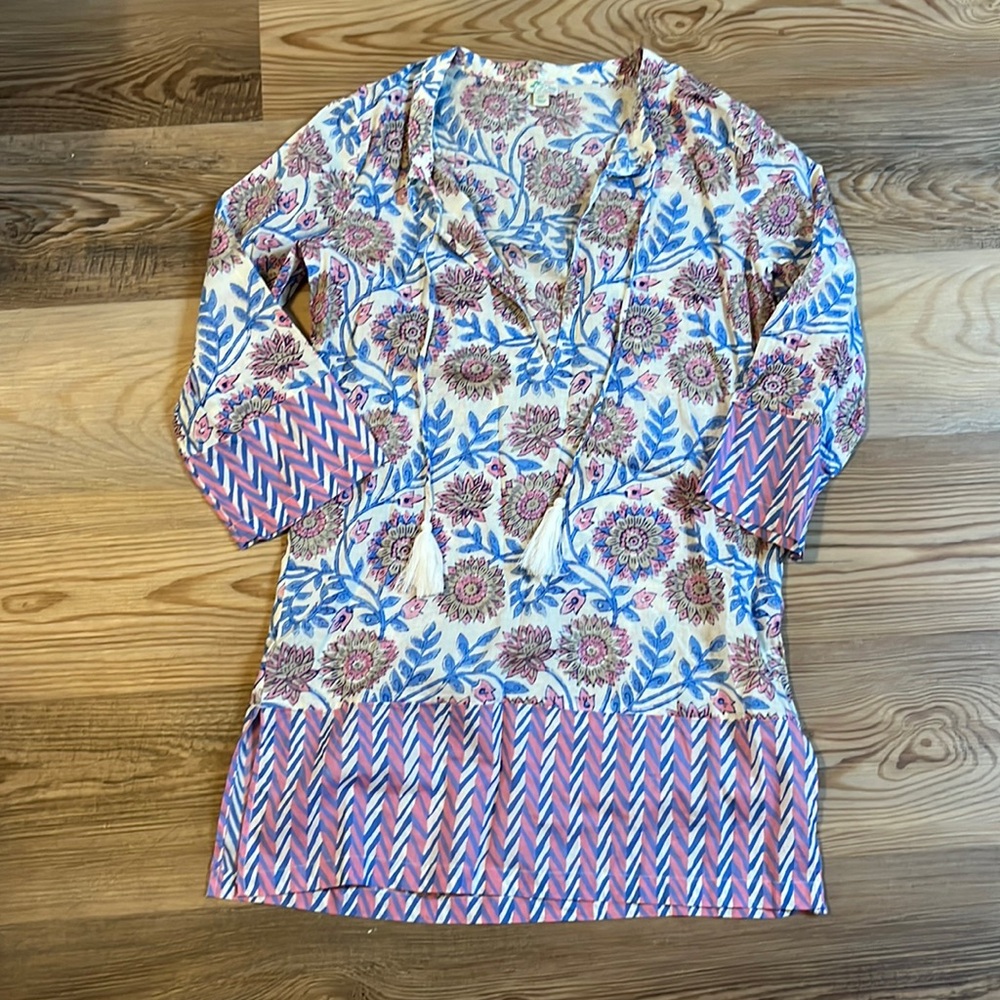 J. CREW Tassel Beach Tunic Cover Up